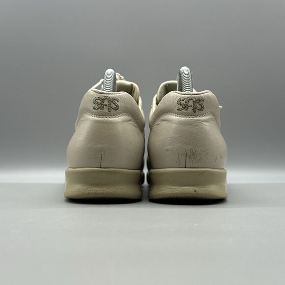 SAS Free Time Walking Shoes Sneakers Womens Size 8.5 Slim Bone Leather Lace Up - Picture 5 of 9